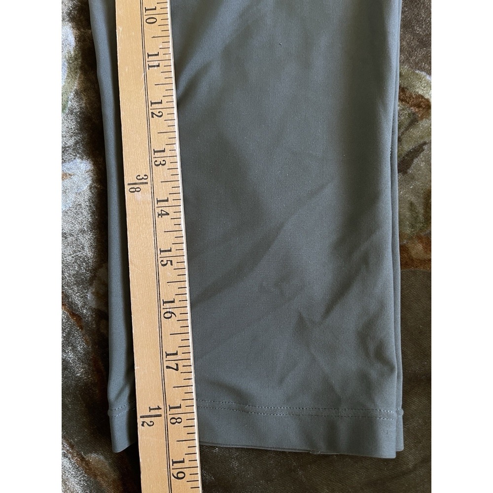 PrAna Womens Colorblock Cropped  Leggings Size‎ L Green Gym Yoga Athletic Wear - Picture 10 of 11
